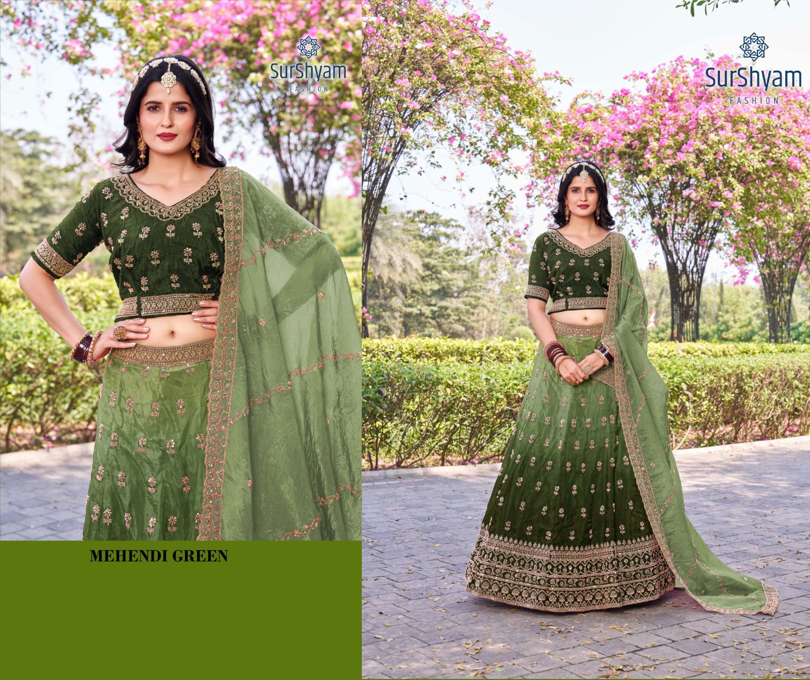 Bhavnagar By Surshyam Fashion Silk Embroidery Lehenga Exporters In India11
